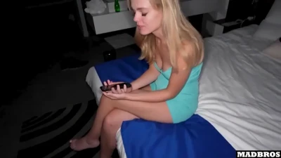 [MadBrosX] Innocent French Blonde Asks To Get Fucked During The Night To Sleep Well