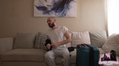 [SlutsAroundTown] Housesitter caught anally masturbating