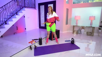 [GotMylf] Sweat, Cum, and Glory: Lauren’s Sexy Aerobics Routine