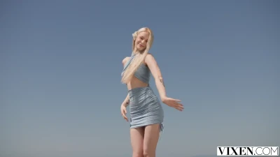 [Vixen] Blue-Eyed Blonde Babe Wants Coworkers Thick Cock