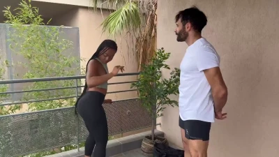 [JacquieEtMichelTV] Plays with his coach's excitement