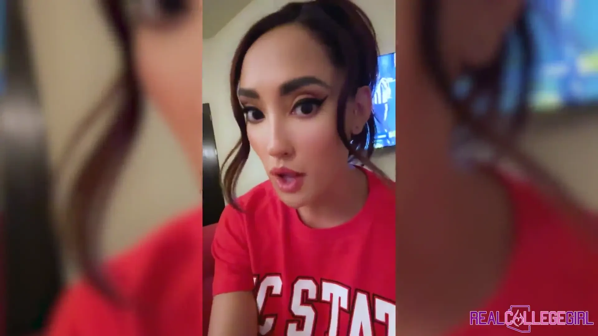 [RealCollegeGirl] Sexy NC State College Girl Invites Me Over To Watch Football And Fuck