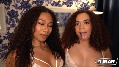 [BJRaw] Skyla And Willow Have Wet Mouths