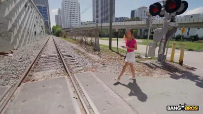 [BangBus] Baddie on Vacation Gets Fucked on The Bus