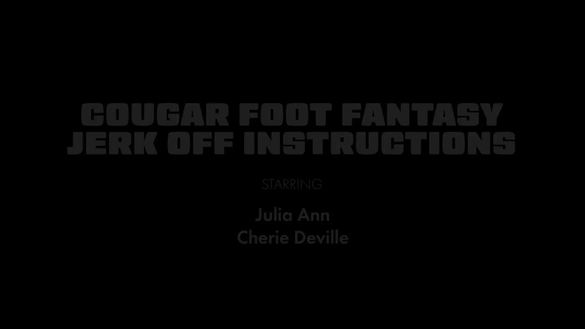 [JuliaAnnLive] Cougar Foot Fantasy
