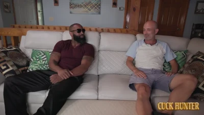 [CuckHunter] Sucks And Rides A BBC In Front Of Her Cuckold Husband