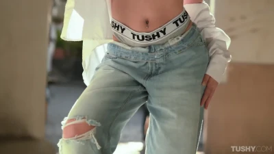 [Tushy] Horny Brat Has Her First Tushy Experience