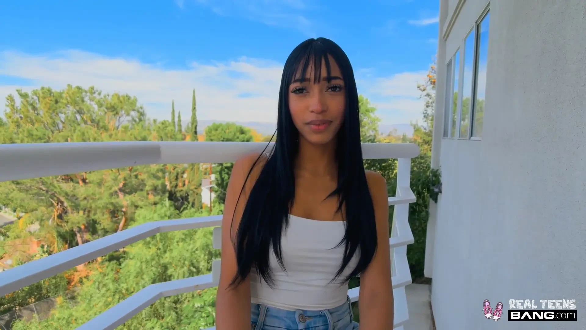 [BangRealTeens] Latina Newbie Jai Takes It From The Woods To The Couch