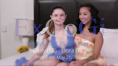 [ExploitedCollegeGirls] Carly's 1st 3Some - Love Bombing Continues