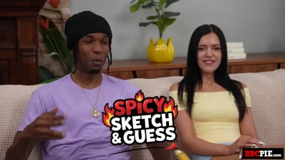 [BBCPie] Spicy Sketch Game Ended in Creampie