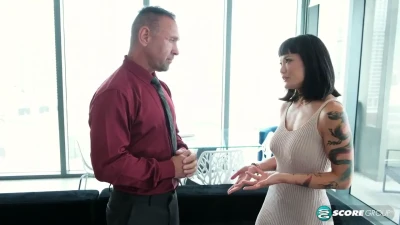 [40SomethingMag] Asian divorcee Kitty Chow, 42, fucks her big-dicked boss