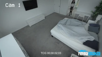 [SisLovesMe] "Aren't You Curious to Know if I'm Wet? Check the Cameras" - Finishing the Chores... and Him