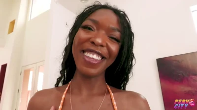 [PervCity] Ebony Goddess Munro Blaxxx Makes Her Anal Fantasies Come True