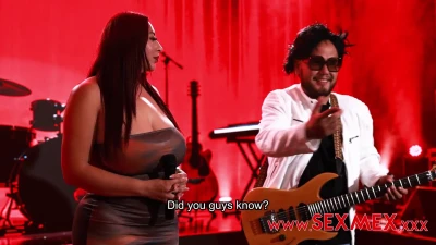 [SexMex] Fucks His Busty Back Up Singer