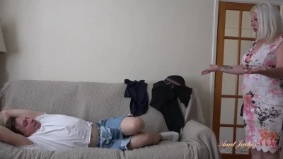 [AuntJudysXXX] Confronts Her Lazy Stepson and Gets Fucked Hard