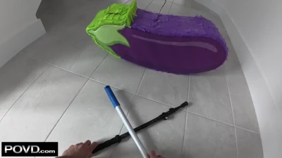 [POVD] He hid dirty toys in a piñata